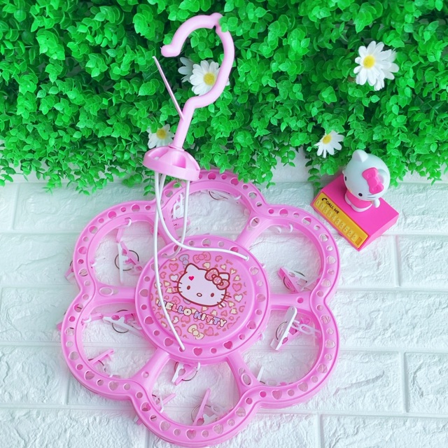 Móc kẹp phơi quần áo, vớ Hello Kitty