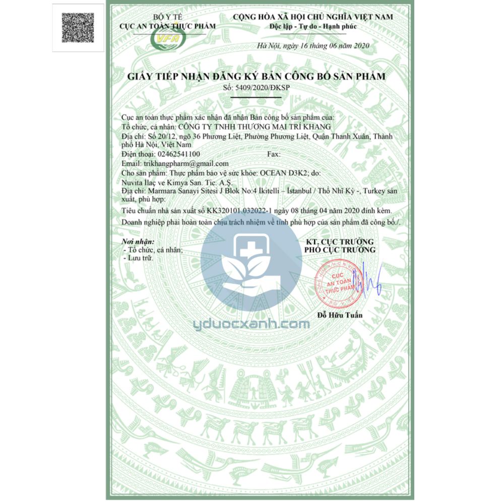 Mua  OCEAN D3 K2 20ml, Vitamin D3 K2 cho bé, trẻ em - Y Dược Xanh