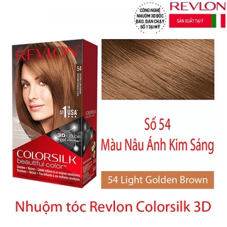 Thuốc nhuộm tóc revlon colorsilk số 54 light golden brown - màu nâu vàng sáng
