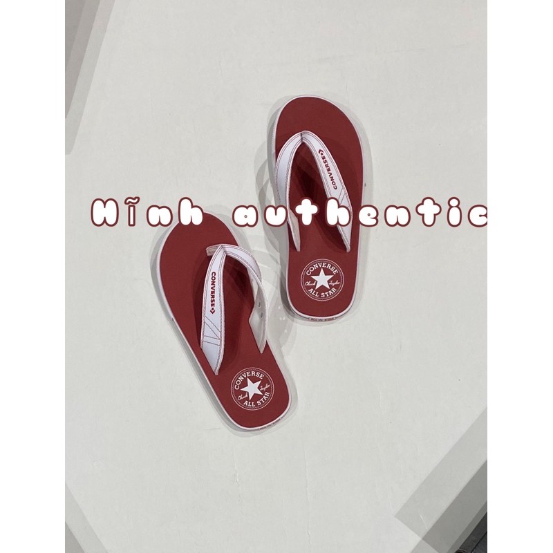 Dép Convεrsε đỏ quai trắng chính hãng