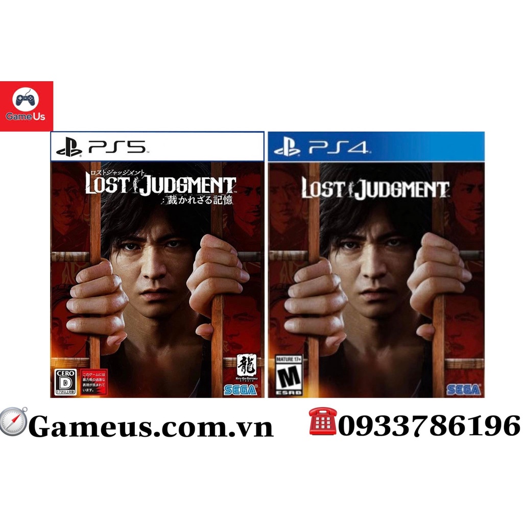 Đĩa Game Ps5/Ps4 : Lost Judgment hệ US