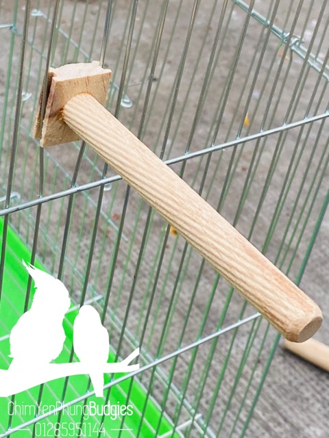 CẦU GỖ 10cm gắn lồng chim (cầu phụ)