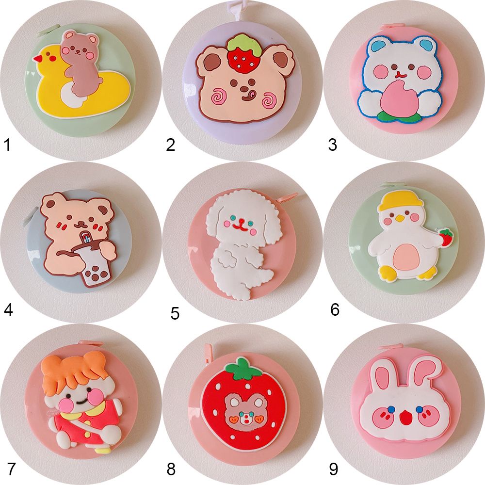 Thước Dây mini Họa Tiết Hoạt Hình Dễ Thương Dùng Để Đo Lường Cơ Thể