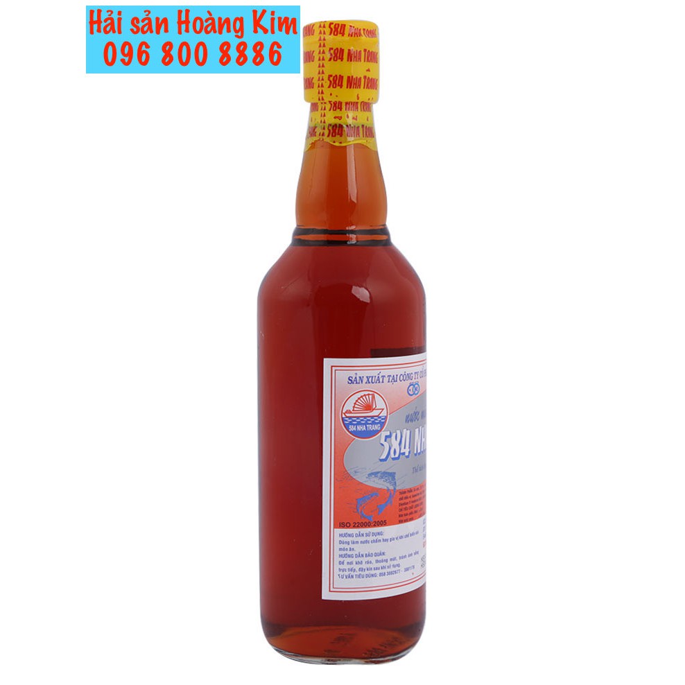 Nước mắm 584 Nha Trang 30 độ đạm - Chai thuỷ tinh 500 ml
