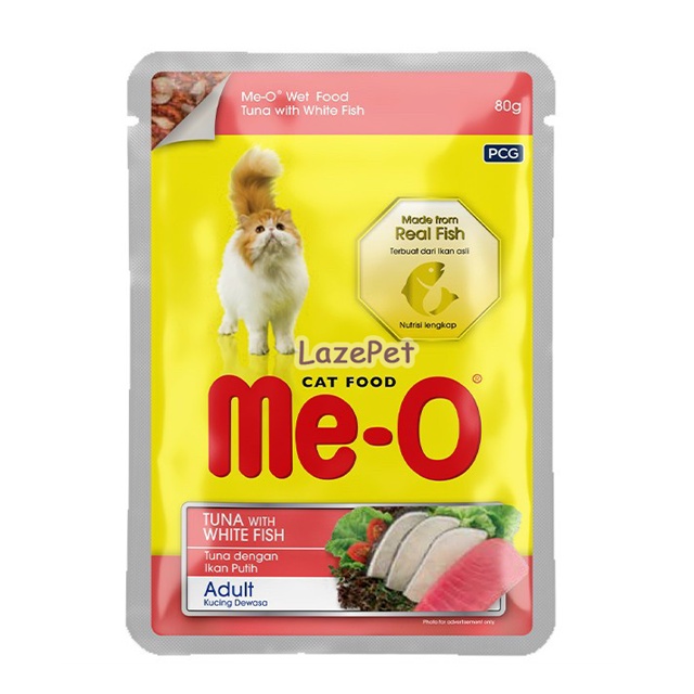 Pate mèo Me-O gói 80g - Pate cho mèo con, mèo lớn thơm ngon đầy đủ dinh dưỡng LazePet