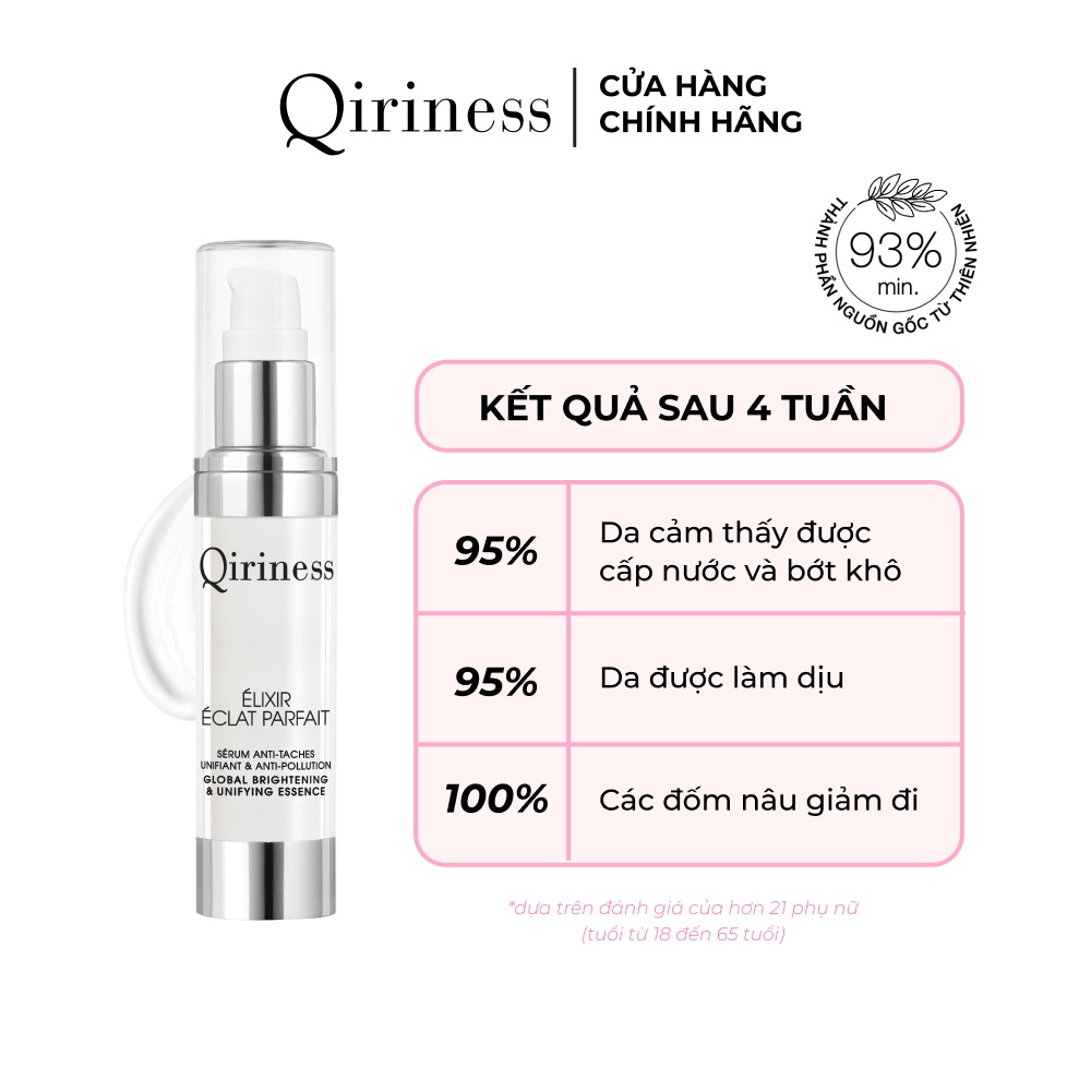 Tinh chất Serum làm sáng da, mờ thâm nám và bảo vệ da Qiriness Global Brightening & Unifying Essence 30ml