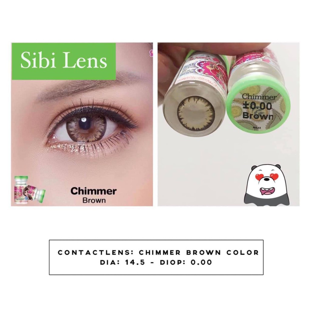 Lens ICY TRAP Chimmer BROWN - LENS Chuẩn Thái  - Cam Kết Chính Hãng