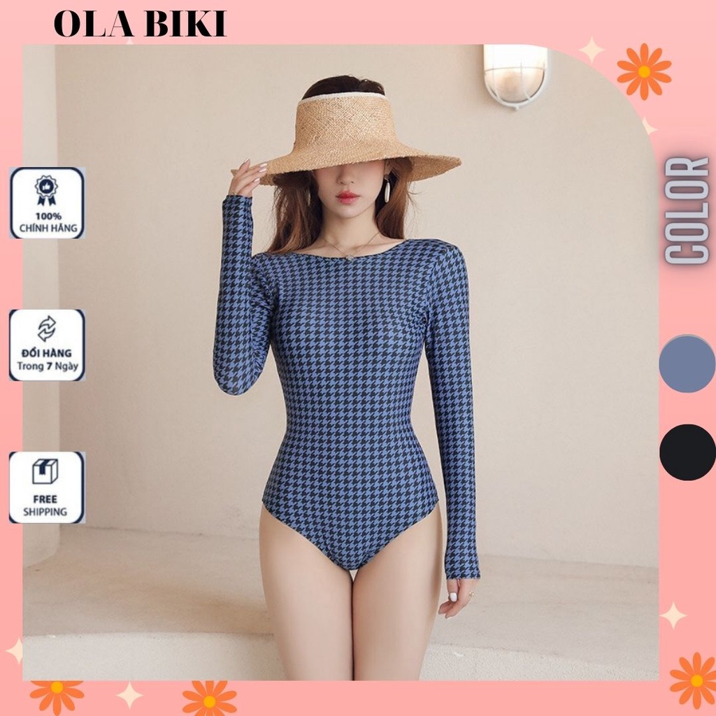 Bộ bikini một mảnh DÀI TAY cao cấp kín đáo sang chảnh BM24