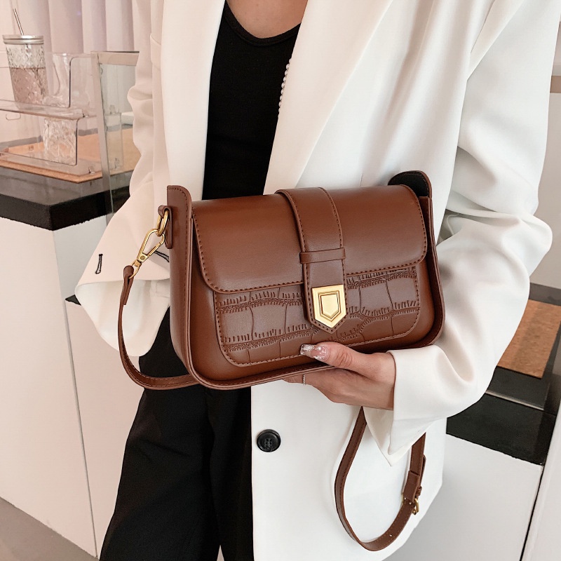 IELGY Túi Đeo Vai Thời Trang Hàn Quốc Họa Tiết Đá Dễ Phối Đồ Cho Nữ