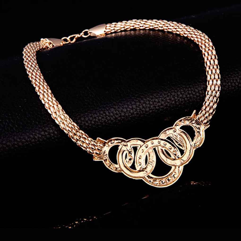 Bộ Trang Sức Mạ Vàng 18k Đính Đá Sang Trọng