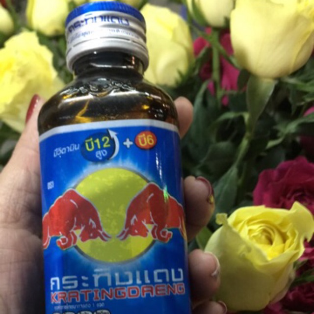 Bò húc Thái Lan chai thuỷ tinh (không có tiếng Việt)