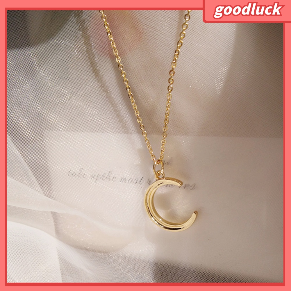 Dây Chuyền Nữ Chất Liệu Hợp Kim Hình Mặt Trăng Đơn Giản