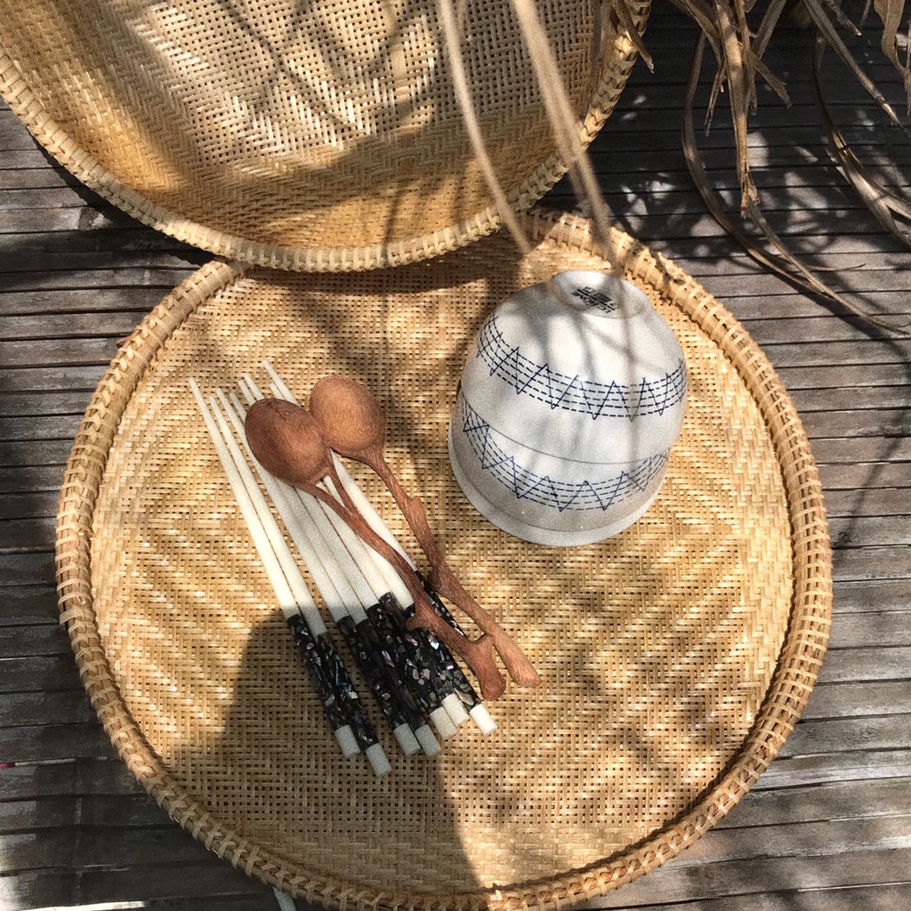 Lồng Bàn Và Mẹt Tre Đan Xuất Khẩu Tinh Tế , Sang Trọng -  Sản xuất tại Việt Nam - Hình shop tự chụp