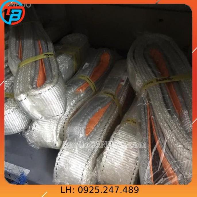 Dây cáp vải cẩu hàng 2 tấn x 6 mét - rộng 5cm - Hệ số an toàn 5:1