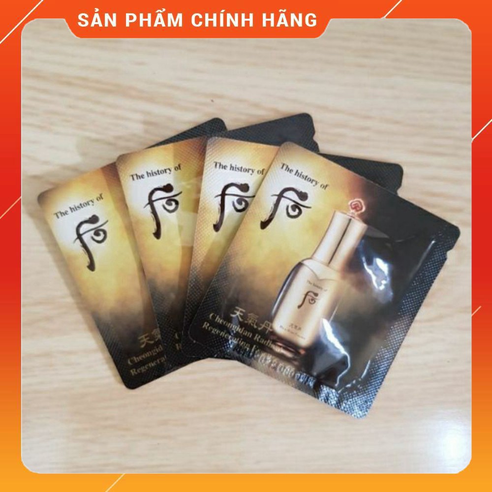 Gói tinh chất tái sinh dưỡng sáng và trẻ hóa làn da Whoo Cheongidan Radiant Regenerating Essence