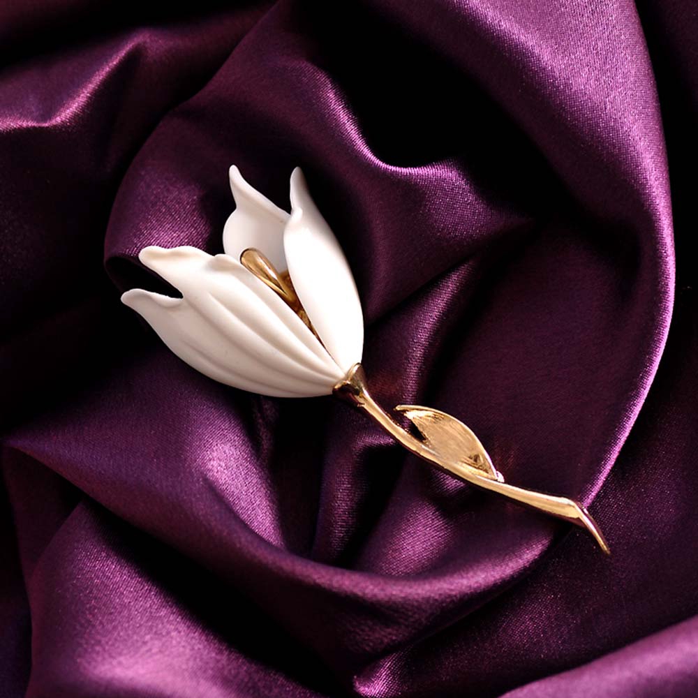 Trâm cài áo bằng nhựa hình bông hoa thời trang dự tiệc