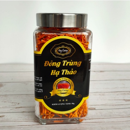 HŨ 50GR Nấm Đông Trùng Hạ Thảo Huy Cương Sấy Thăng Hoa Hàng Cao Cấp