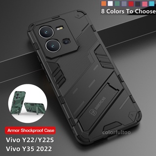 Ốp Điện Thoại Cứng Kiểu Giáp Chống Sốc Kèm Giá Đỡ Bảo Vệ Camera Cho Vivo V25e V25 Pro 5G V25Pro V23 V21 4G 5G