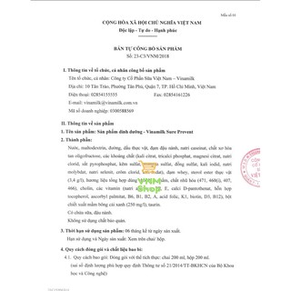 SỮA BỘT VINAMILK SURE PREVENT GOLD 900G