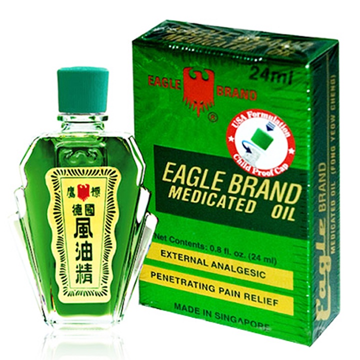 Dầu Gió Con Ó Eagle Brand Medicated Oil Chai 24ml NHẬP ÚC