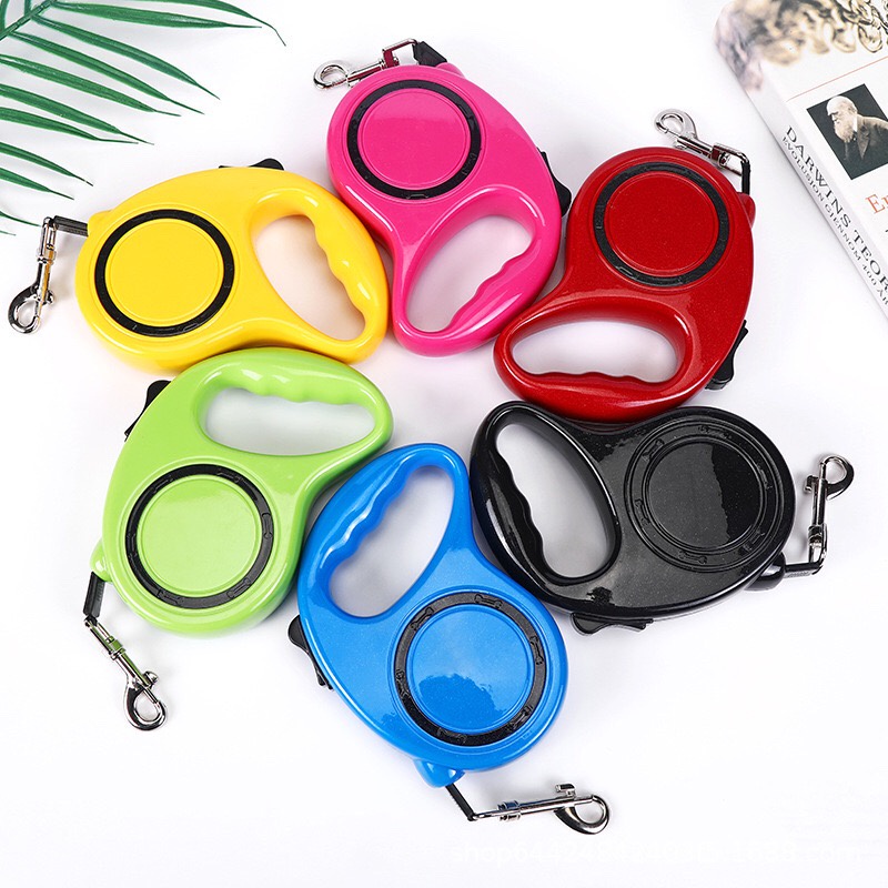 Dây dắt chó tự động thu gọn, dây dắt thiết kế tự thâu dây tiện lợi khi sử dụng