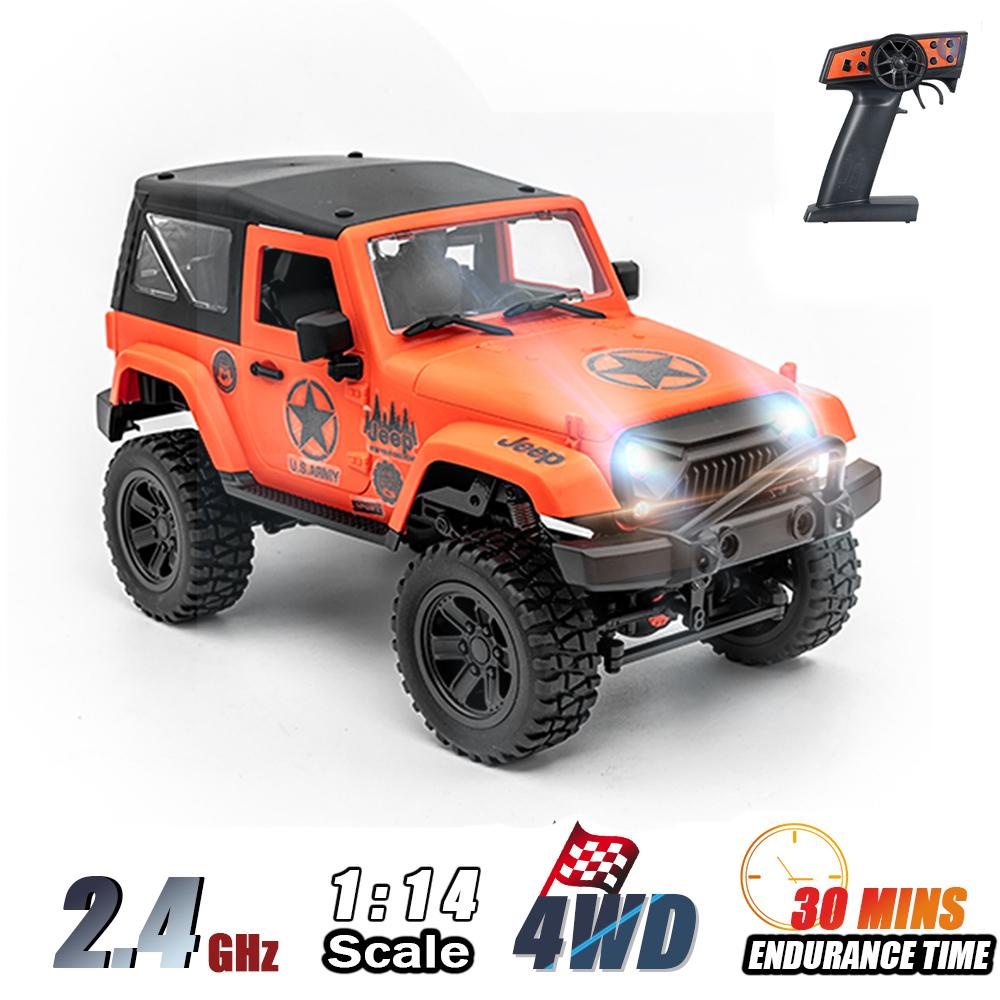 Xe Địa Hình Điều Khiển Từ Xa F1 4WD 2.4GHz 30km / h Tốc Độ Cao 1 / 14 Kèm Đèn LED