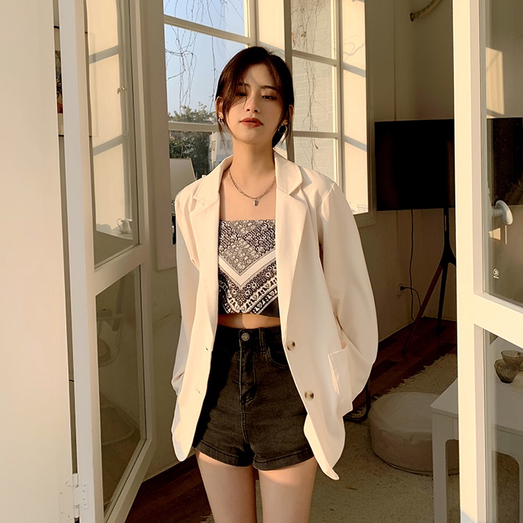 Áo Khoác Vest Mỏng Dáng Rộng Thời Trang Thanh Lịch 54038