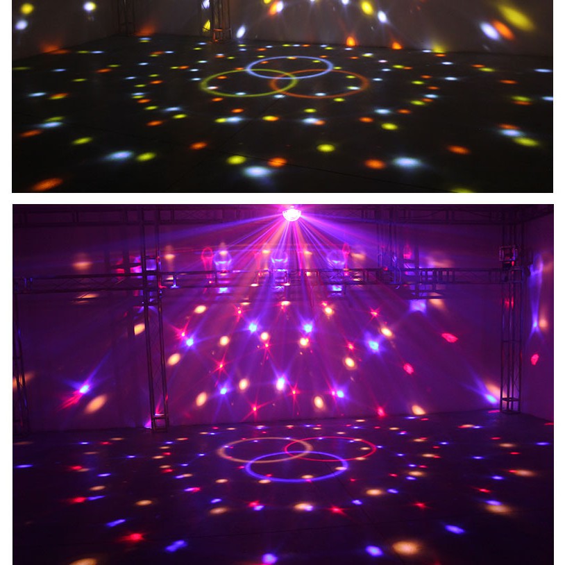 Đèn led sân khấu 6 màu có điều khiển dùng trang trí quán bar, karaoke, các buổi tiệc hay dã ngoại, đèn nháy đèn chớp