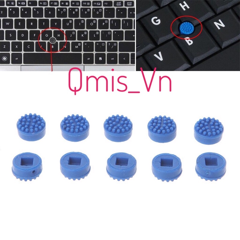 [TRACKPOINT] 01 cái NÚM CHUỘT GIỮA BÀN PHÍM CHO LAPTOP DELL, HP, LENOVO (NÚT CHUỘT CAO SU)