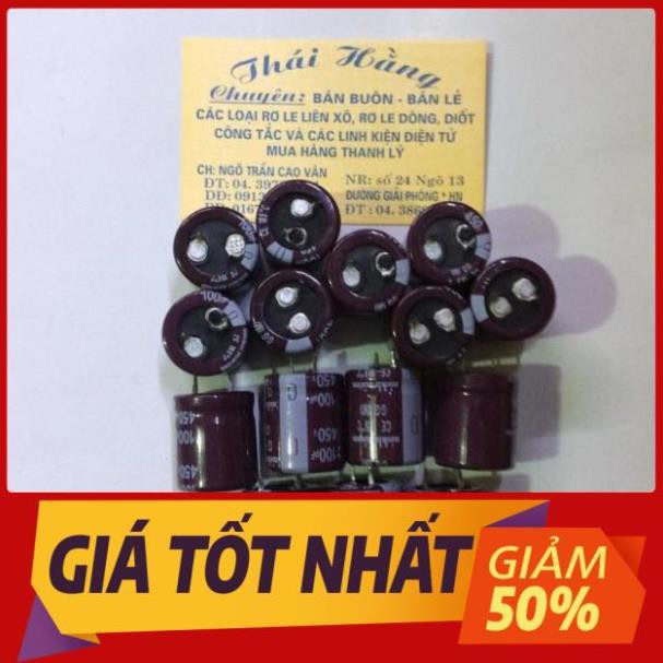 [-FreeShip-] Tụ loc nguồn 100 M /450 v bán 5 chiếc [GiáTốt]