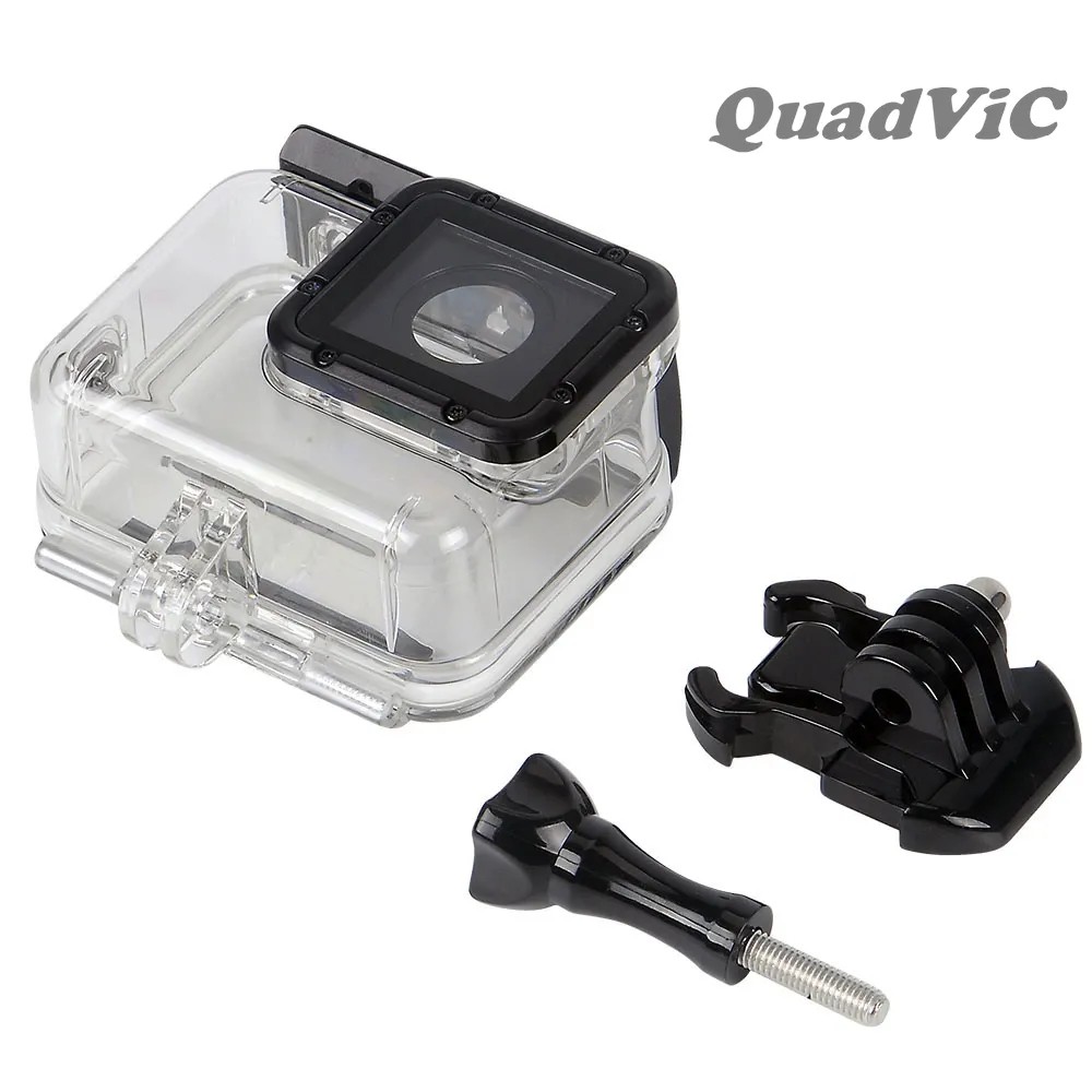 Waterproof case chống nước gopro 7 black 6 5 black + Đế thẳng và vít vặn N170 QuadViC | BigBuy360 - bigbuy360.vn