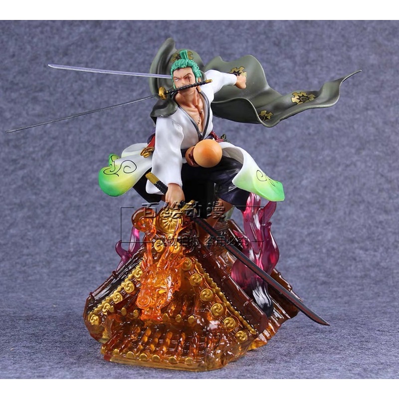 [RẺ  NHẤT SHOPEE] Mô hình One Piece Roronoa Zoro Wano  - Mô hình trang trí One Piece Figure Zoro Wano trên mái