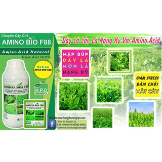 PHÂN BÓN LÁ AMINO BIO F88 (CHUYÊN CÂY CHÈ) CHAI 500 ML - AMINO BIO F88 HPO