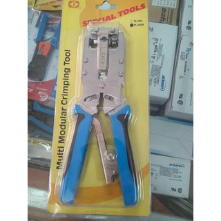 Kìm bấm mạng đa năng tl-2810r, bấm rj11, rj45, bấm hạt mạng 3 mảnh cao cấp