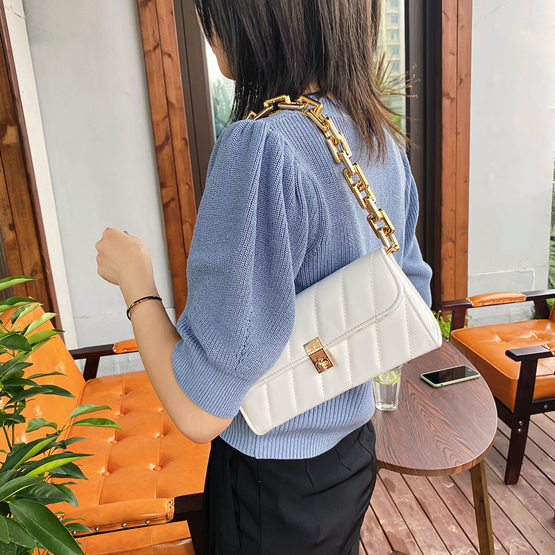 Túi Đeo Vai JASMIN NOIR Phối Dây Xích Thời Trang Kiểu Pháp Dáng Vuông Nhỏ Mới Dành Cho Bạn Nữ