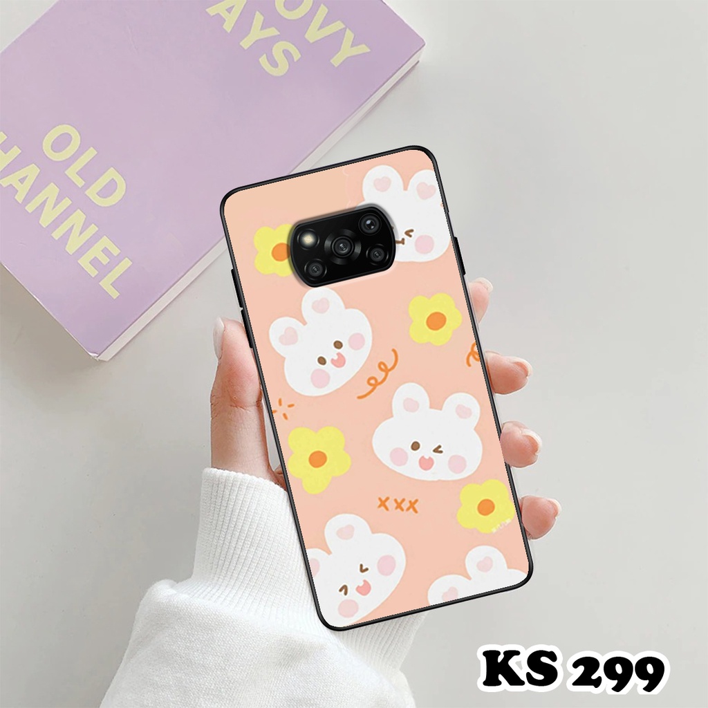 Ốp lưng Poco M3 - Poco X3 - Poco X3 Pro - Ốp in hình gấu &amp; thỏ đang yêu - lưng nhám viền TPU cao cấp