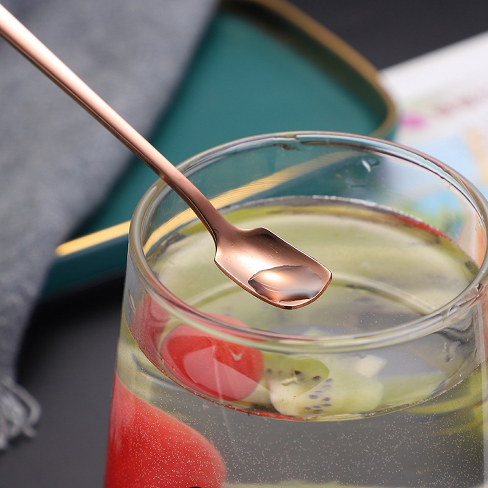 Muỗng Cà Phê Cán Dài Bằng Thép Không Gỉ 304