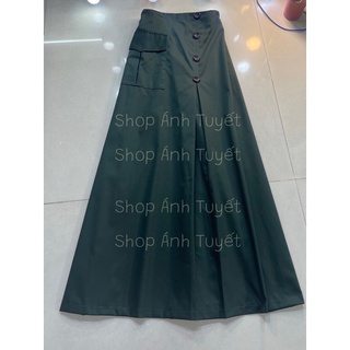 Váy chống nắng thích kế xanh rêu