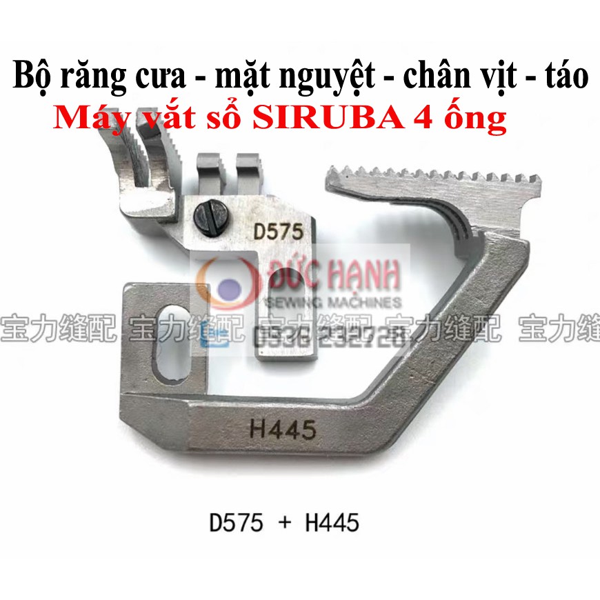 COMBO RĂNG CƯA - MẶT NGUYỆT MÁY VẮT SỔ SIRUBA 4 ỐNG