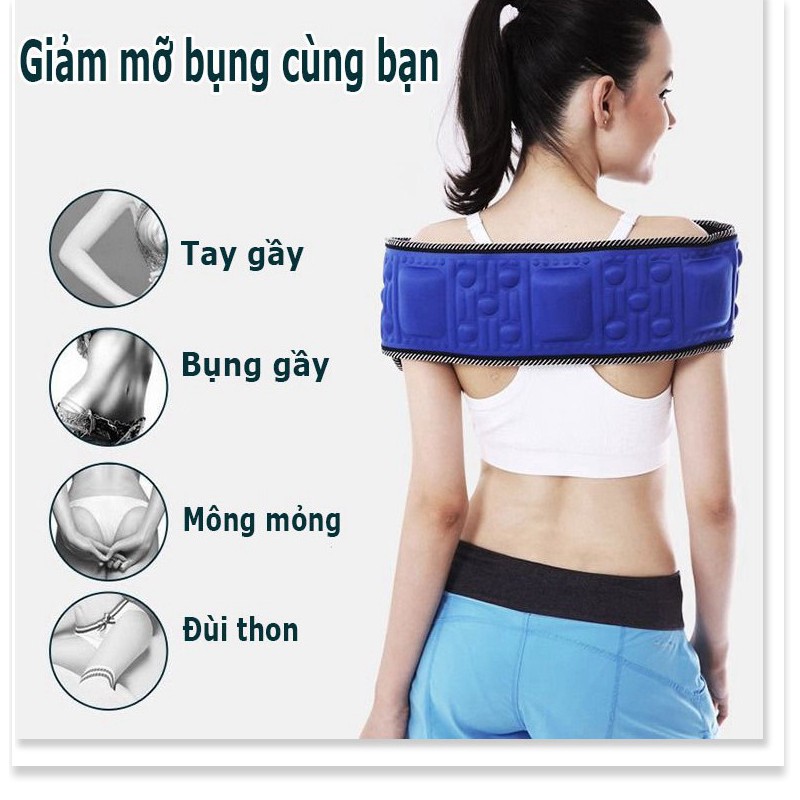 Đai massage bụng, Giảm Mỡ Bụng, Mát Sa Bụng, Giảm Mỡ Toàn Thân Mua Ngay Đai Masage X5 Cao Cấp