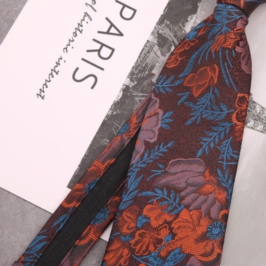 Cà vạt Nam bản to 8cm phong cách lịch sự, chững chạc, Cravat thắt sẵn, Calavat chú rể, Cavat công sở, dự tiệc CV-8202