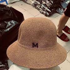 Mũ cói-Nón cói chữ M Hàn Quốc T2 (tuyển sỉ số lượng lớn )