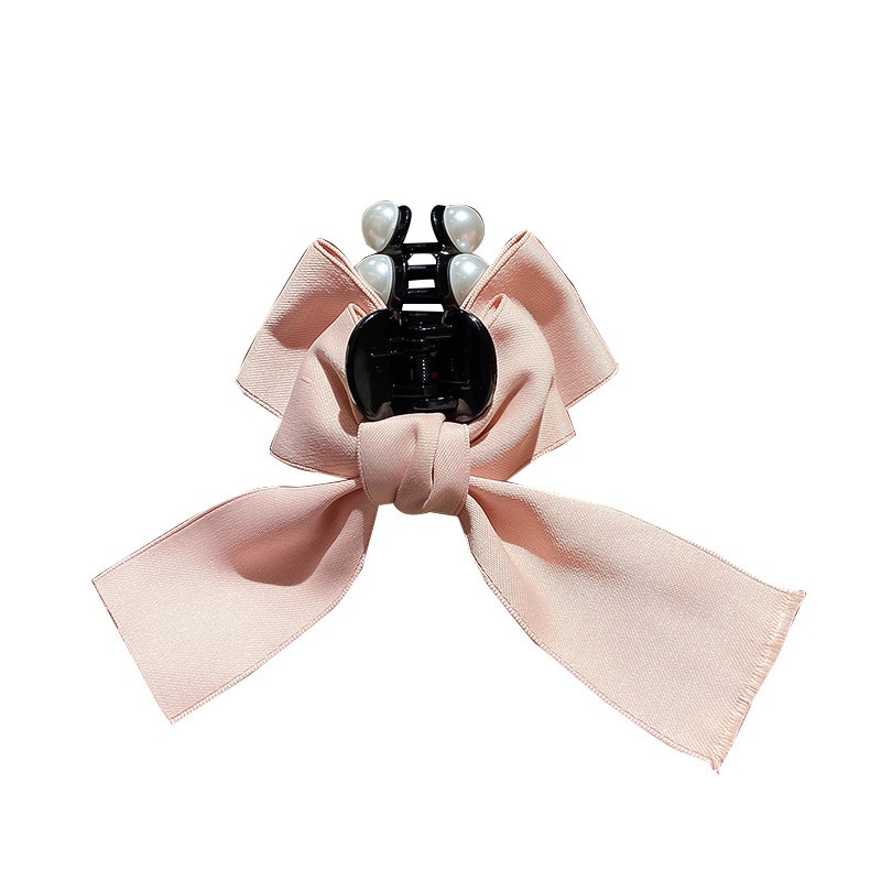 Kẹp tóc hình nơ đính ngọc trai nhân tạo thời trang