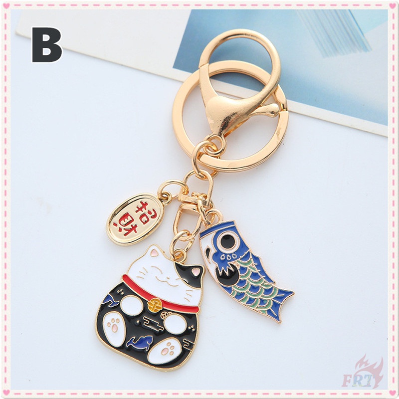 ✪ Móc Khóa Cá Koi Tài Lộc Và Mèo May Mắn ✪ 1 Vỏ Bảo Vệ Hộp Đựng Tai Nghe Airpods 2 Kiểu Móc Khóa May Mắn Dễ Thương
