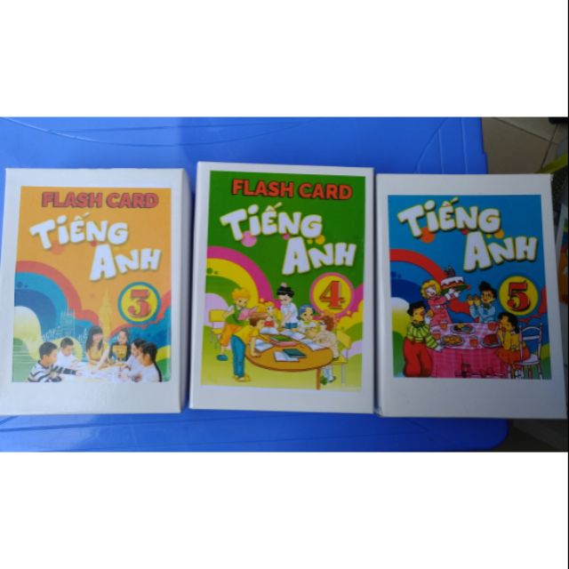 Combo Flashcard tiếng anh lớp 3,4,5