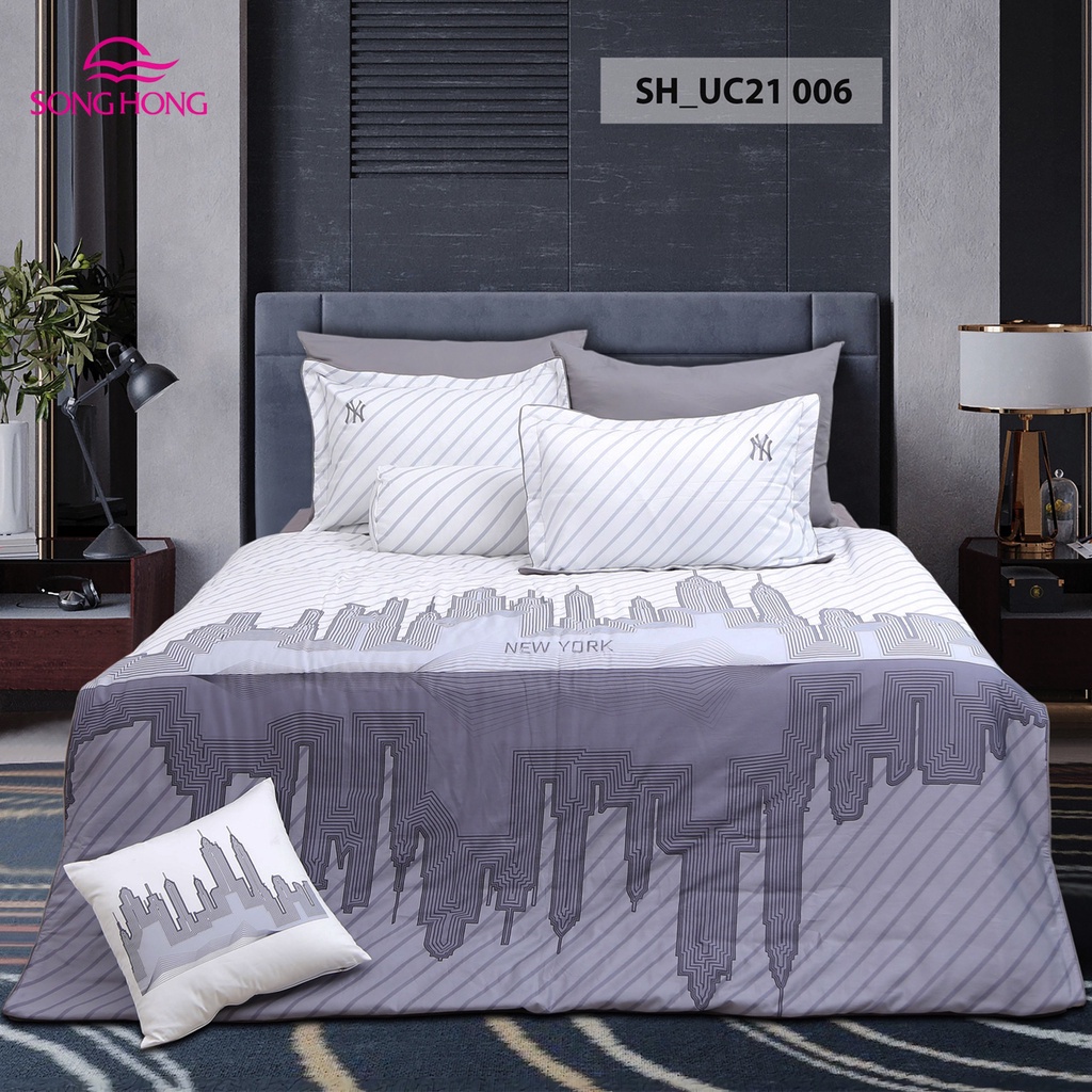 Bộ chăn ga gối cao cấp Sông Hồng UC21 006
