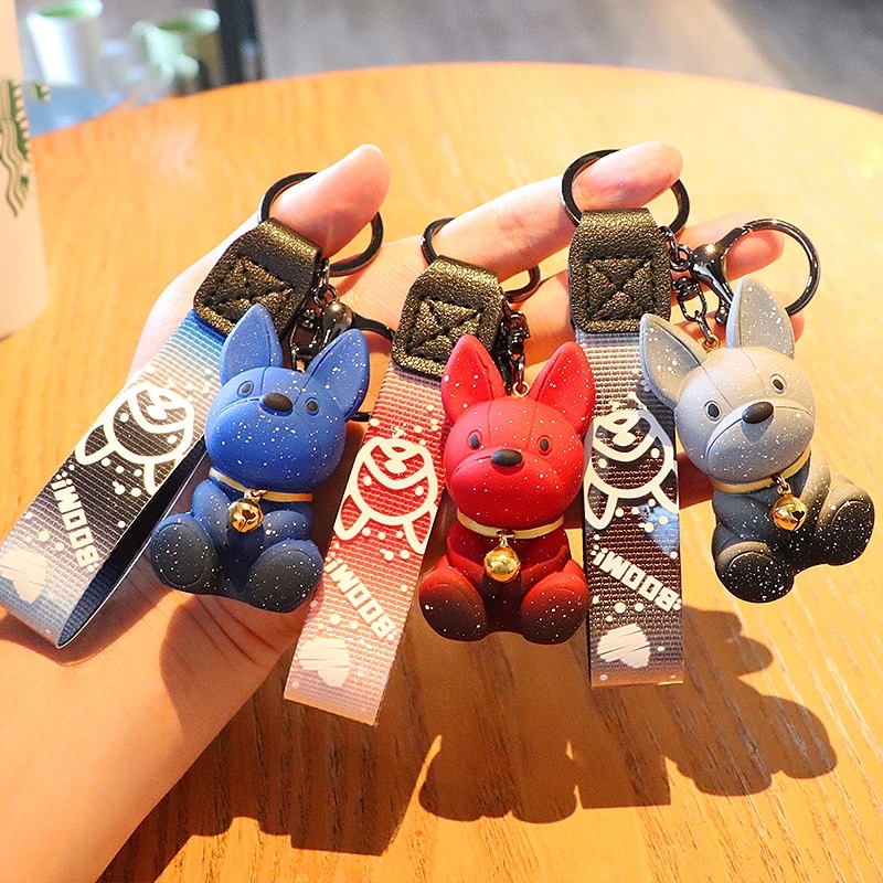 Móc khoá hình chú chó dễ thương galaxy , móc chìa khoá xe máy , phụ kiện túi xách hot trend tiktok MK41 - SHIN STORE