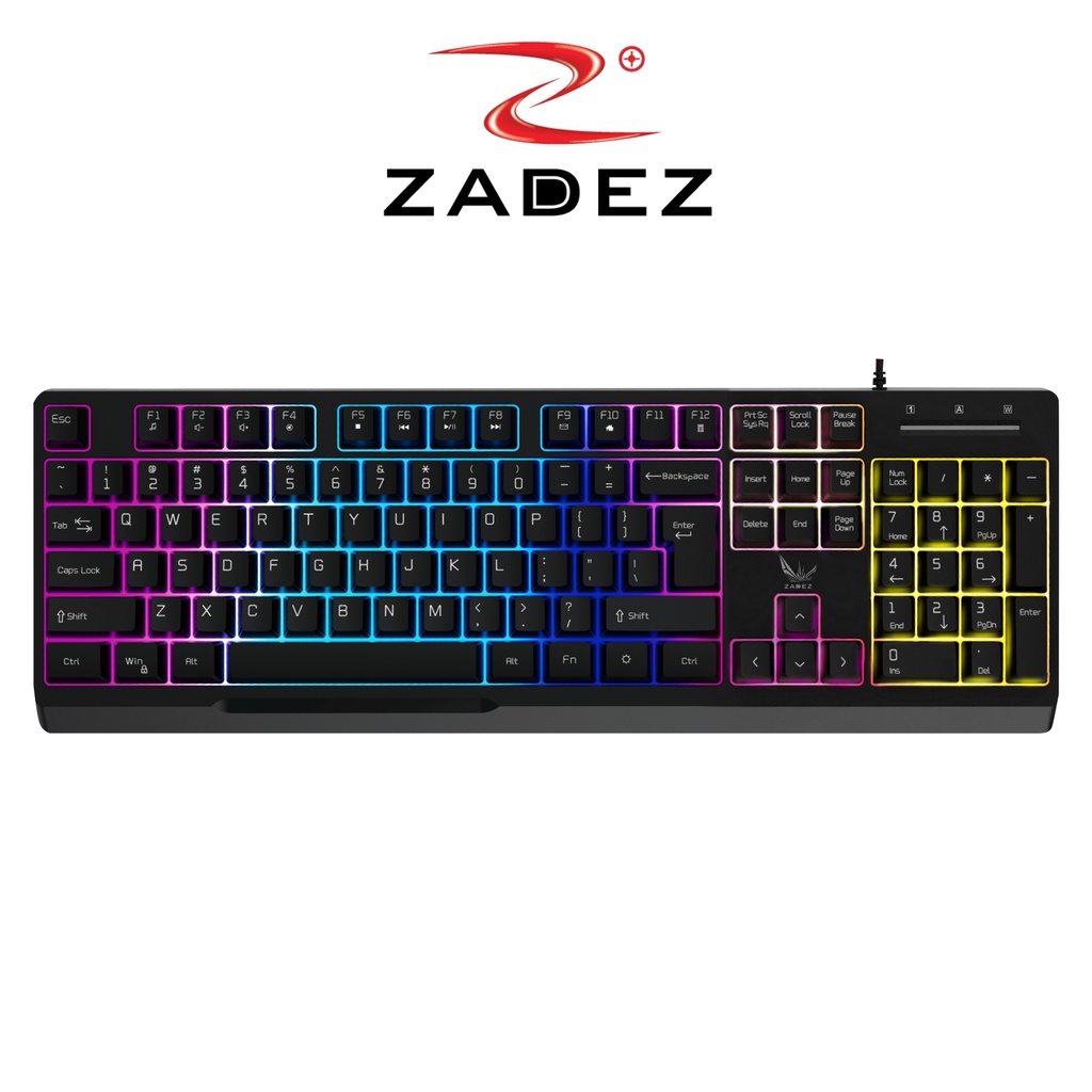 Bàn Phím Gaming ZADEZ G850K Dây USB Dài 1.7M, Đèn LED RGB - Hàng Chính Hãng