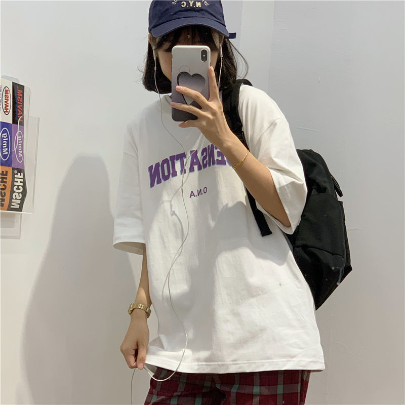 NRVP Áo Thun Ngắn Tay Cổ Tròn Phong Cách Trẻ Trung Thời Trang Cho Nữ 2021