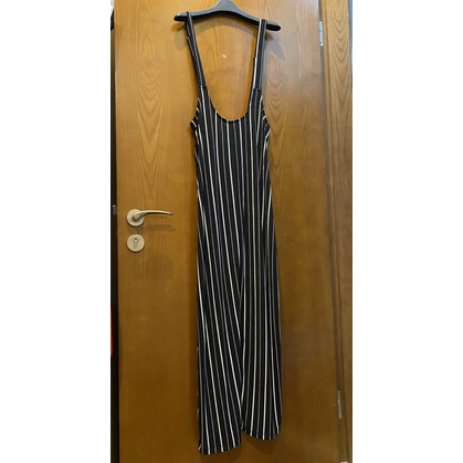 Jumpsuit xuất dư kẻ đen